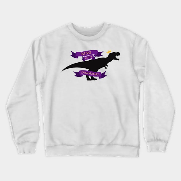 King of the Dinosaurs Crewneck Sweatshirt by SakuraDragon